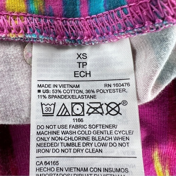 XS NEW OLD NAVY COLORFUL LEGGINGS TRIBAL PINK HIGH RISE STRETCH  ATHLETIC - Picture 11 of 11